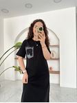 Siyah TWST Model Cep Detay Basic Elbise