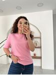 M.D Pembe Bisiklet Yaka Basic T-Shirt