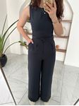 Antrasit Crop Pantolon Takım