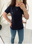 Orijinal Marka Lacivert Bisiklet Yaka Basic T-Shirt