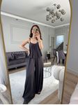 Füme Askılı Bluz Rahat Pantolon Takım