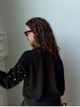 Marka Model Siyah Taşlı Modal Sweat