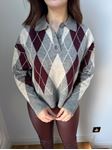 Bordo Gri Polo Yaka Triko