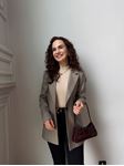 M.D. Camel Kareli Blazer Ceket