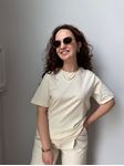 CS Ekru Bisiklet Yaka Basic T-Shirt