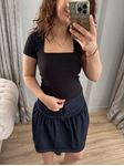 Siyah Kare Yaka Fitilli Body