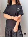 ZR Siyah Yazı Detaylı T-Shirt
