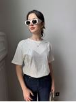 Beyaz Silver Baskılı T-Shirt