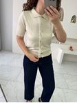 Bej Fisto Detay Triko Hırka