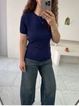 Lacivert Marka Model Yarım Kol Triko