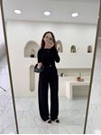 Siyah Parmak Geçmeli Body